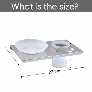 Jabonera de acero inoxidable con soporte para cepillos de dientes, organizador multiusos para baño y hogar - Product Image 2
