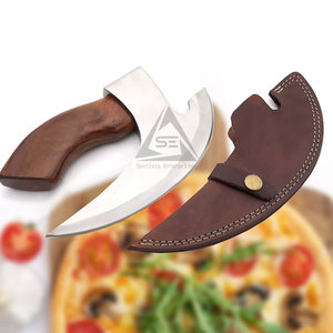 ขวานตัดพิซซ่าสแตนเลสคุณภาพสูง ดีไซน์ล่าสุด ด้ามไม้ ขายส่ง - Product Image 2