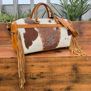 กระเป๋าเดินทางหนังวัวแท้สำหรับทุกเพศ - Product Image 4