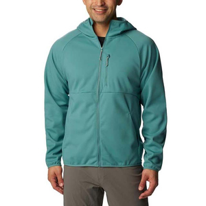 Veste polaire à capuche pour homme, couleur unie, fermeture éclair, respirante, vêtement décontracté - Product Image 2