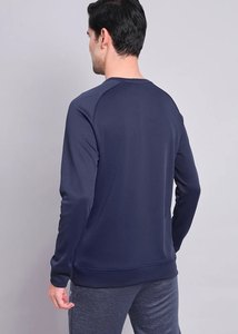 Sweat-shirt à col rond pour hommes BulkAthletic, tissu performant anti-humidité, logo d'équipe personnalisé, vierge, pour la gym et l'entraînement - Product Image 3