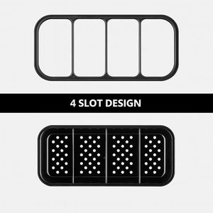 Porta Cubiertos Rectangular de Acero Inoxidable, Organizador de Cubiertos a Prueba de Polvo, Diseño Minimalista, Tipo Vertical, para Cocina - Product Image 4