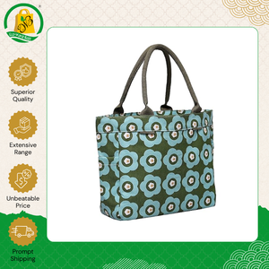 Hot Sale Eco-Friendly Biodegradable Cotton Shopping Fancy <b>Handbag</b> with Zipper Closure Casual Shoulder Carry Bag at Low Price - Product Image 4
