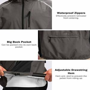 Impermeable, Chaqueta Impermeable Unisex para Hombre y Mujer, Chaqueta Larga Transparente para Lluvia, Cargada por Dress Sports - Product Image 5