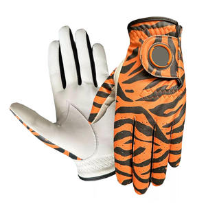 JNM SAFETY ถุงมือกอล์ฟลายพิมพ์สำหรับผู้ชาย หนังคาเบรตต้า น้ำหนักเบา กันลื่น ดูดซับความชื้น ปิดด้วยซิป สำหรับกิจกรรมกลางแจ้ง - Product Image 1
