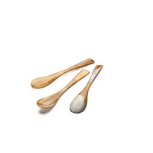 Cuillère de service en corne de bufflonne naturelle style occidental pour restaurant – Couverts de table en corne de bufflonne et de bœuf - Product Image 3