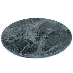 Natural Green Marble 12" Round Pot Holder - Product Image 1