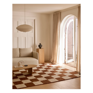 Premium Handmade Checker Flat Weave Rug Made From New Zealand Wool For Living Room Bedroom And Hallway Wholesale Supplier - Product Image 2