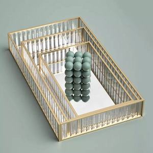 Bandeja de Joyería de Metal Espejado, Forma Irregular, Un Solo Nivel, Acabado Pulido, Diseño Minimalista para Mesa - Product Image 3