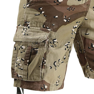Shorts cargo mi-longs décontractés pour hommes avec logo personnalisé, en matière premium, écologiques, respirants, à braguette boutonnée, tricotés, design fonctionnel - Product Image 3
