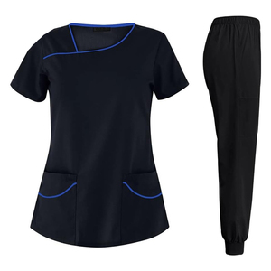 Women <b>Scrub</b> Suit Sets Woven Spandex Short Sleeve Nurse <b>Scrub</b> High Quality Hospital <b>Uniforms</b> <b>scrubs</b> <b>uniforms</b> set - Product Image 1
