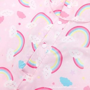 Kids Rainwear Reflective Stripe Children Waterproof Poncho With Face Cover Cartoon Raincape <b>Raincoat</b> School Travel Kids Rainwear - Product Image 6
