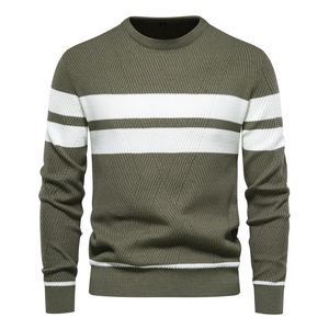 Men Customized Winter <b>Pullover</b> <b>Sweater</b> with Premium Mohair Blend Soft Stretch Fit Breathable Comfort and Front Logo - Product Image 3