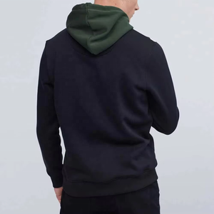 Sweat à capuche court tendance pour homme, 100% coton molletonné, grande taille, à épaules tombantes, délavé à l'acide, gaufré, avec design de capuche unique et effet vieilli - Product Image 2