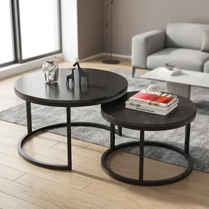 Mesa de Centro Extensible de Acero Inoxidable Dorado Contemporáneo con Tapa de Mármol, Muebles Minimalistas de Lujo para Sala de Estar - Product Image 2