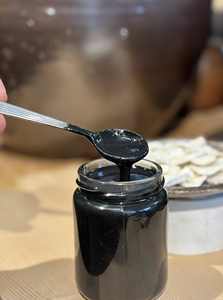 Pâte à tartiner au beurre de sésame noir grillé parfumée pour boulangerie, smoothies, desserts, crème de sésame saine - Product Image 4