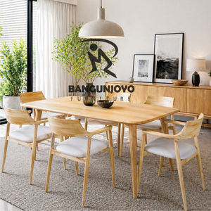 Modern Eco-Friendly Wood <b>Dining</b> <b>Table</b> and Chair Set with Comfortable Chairs Durable Design for Villa and Home Use - Product Image 1