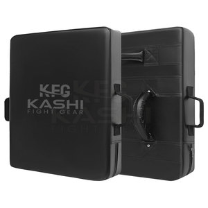 Multi Handle Leather Martial Arts Training Tool Kick Shield Designed for Dynamic Striking <b>Drills</b> Partner Work Group Sessions - Product Image 2