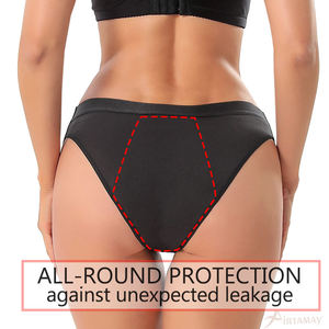 Finetoo 2024 S-XXL Tallas Grandes para Mujer, Bragas Menstruales de Cintura Alta, Transpirables, de Punto Sólido, de Algodón y Elastano, de 5 Capas, a Prueba de Fugas - Product Image 5