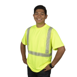 Men's <b>Hi</b> <b>Vis</b> Safety T-<b>Shirt</b> Reflective T-<b>Shirt</b> Workwear T-<b>Shirt</b> Construction Apparel Wholesale T <b>Shirt</b> OEM T <b>Shirt</b> - Product Image 6