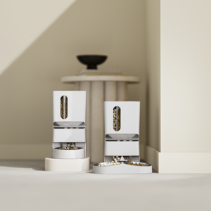 5L automatischer Hundefutter automat mit Smart Control Kunststoff-Futtersp ender für große Hunde Stromquelle Lade option Tierschalen-Feeder