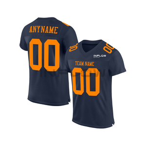 Camiseta de fútbol americano personalizada con estampado por sublimación, nombre del equipo, número, club, liga, camiseta de entrenamiento de fútbol para hombres/niños - Product Image 4