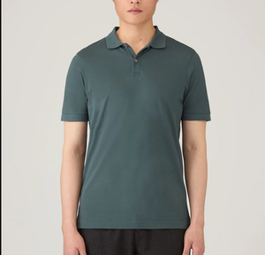 Polo pour homme infroissable, entretien facile, en piqué, uniforme professionnel pour le bureau, polo élégant, pantalon décontracté formel pour affaires - Product Image 1