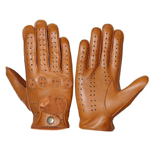 Gants de conduite en cuir faits à la main pour hommes, en cuir véritable, respirants, avec un savoir-faire de qualité supérieure - Product Image 3