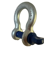 Manille à arceau en acier allié G209, 6x 7/8'' et 1'', galvanisée à chaud, forgée, fabriquée en Chine