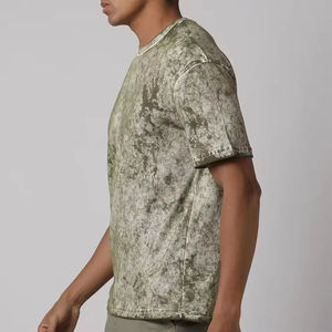 Camiseta de Algodón Lavado Estilo Vintage, Talla Grande, Informal, Moda Urbana, Calidad Premium, Ropa para Hombre - Product Image 5