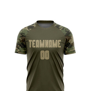 2026 <b>Hot</b> Selling Custom Player Soccer Jersey Wholesale Price Logo Sublimation Design Plain Brown Green Football Wear Uniform - Product Image 5