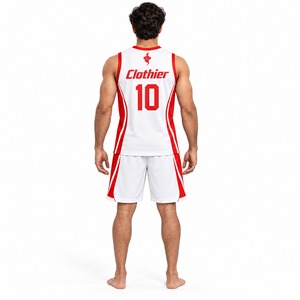 Ensemble de maillots et shorts de basket-ball personnalisés, légers, respirants, à séchage rapide, vêtements de sport pour l'entraînement, les matchs de ligue - Product Image 2