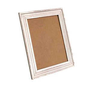 Rustic Country-Style Wood <b>Picture</b> <b>Frame</b> <b>4x6</b> 5x7 Sizes White Painted Surface Wall-Mounted Hanging <b>Picture</b> <b>Frame</b> for Home Use - Product Image 5