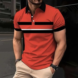 Camiseta de Hombre 100% Algodón 180gsm a Precio de Fábrica, Diseño Bicolor con Logotipo Frontal Personalizado Bordado e Impresión por Transferencia de Calor - Product Image 3