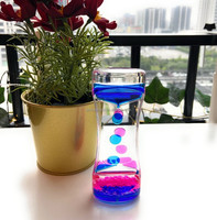 Minuteur à mouvement liquide en acrylique coloré de luxe, outil d'apprentissage sensoriel pour l'autisme, anti-stress, 13,7 cm