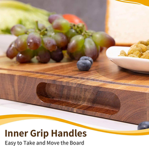Wholesale Bulk Acacia <b>Wood</b> <b>Cutting</b> Boards with Handles Personalized Kitchen <b>Laser</b> Engraved Blanks for Chopping & Gift Giving - Product Image 5