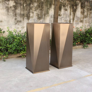 Unique Style Octagonal Metal <b>Flower</b> <b>Pots</b> <b>Large</b> Planters for Outdoor Plants - Product Image 5