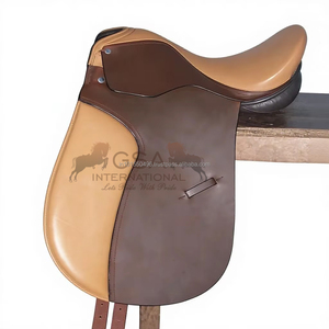Silla de montar inglesa de cuero genuino de alta calidad para equitación y entrenamiento, silla de doma, silla de montar western, silla de montar sintética - Product Image 1