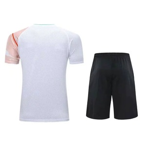Conjunto de Uniforme de Tenis Personalizado para Hombre, Transpirable, de Secado Rápido, Jersey de Bádminton, Manga Corta, Cuello en V, Ropa Deportiva Sublimada - Product Image 2