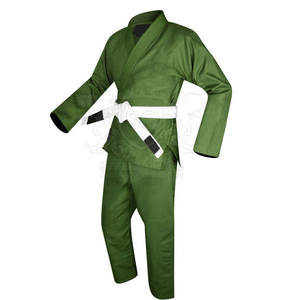 Uniforme de Jiu-Jitsu Verde Oliva, con Logotipo Personalizado, Estilo Shoyoroll, Talla Tatami, Calidad Premium, Fabricante Pakistaní, Uniforme BJJ - Product Image 1