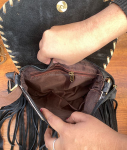 กระเป๋าสะพายข้างหนังวัวสำหรับผู้หญิงกระเป๋าสะพายไหล่หนังแท้หรูหราสำหรับ2024 - Product Image 6