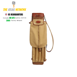 Bolsa de Golf de Cuero de Primera Calidad para Hombre, Marca Atlas Network, Duradera, con Cierre de Botón, Hecha en EE. UU., para Todas las Temporadas, Alta Demanda - Product Image 1