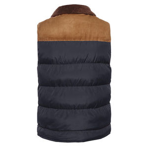 Gilet matelassé sans manches à capuche pour homme, en toile, décontracté, hiver, fermeture éclair, extérieur, épais, anti-plis, meilleure qualité, 100% polyester, vêtement d'extérieur - Product Image 2