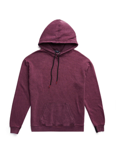 <b>Men's</b> Oversized Washed French Terry Hoodie Raglan Sleeve Solid Color Casual Autumn Wear 100% Cotton <b>Pullover</b> Sweatshirt - Product Image 3