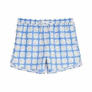 Custom Men's Solid Swim Shorts OEM Service 100% <b>Polyester</b> Quick Dry Board Shorts for Beach Summer - Product Image 4