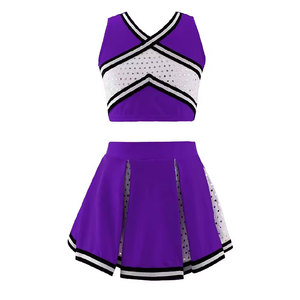 Tenue de cheerleading pour adultes Econex Sports, robe à capuche, imprimé par transfert thermique, rose et blanc, vêtements d'entraînement en spandex - Product Image 5