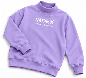 Sudadera Deportiva Index Sportswear, Cuello Alto, Color Morado, Manga Larga, Felpa, Informal, para Otoño, Adulto, Largo Regular - Product Image 5