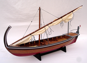 Bateau modèle en bois DHONI, fabriqué à la main, design personnalisé, faible MOQ, approuvé par le fabricant Gia Nhien - Modèle de bateau de haute qualité pour la décoration de la maison - Product Image 1