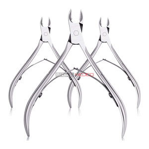 Cortacutículas de Plata, Herramienta de Acero Inoxidable para Recortar Cutículas, Tijeras para Cutículas con Hoja Puntiaguda, para Manicura y Pedicura - Product Image 1