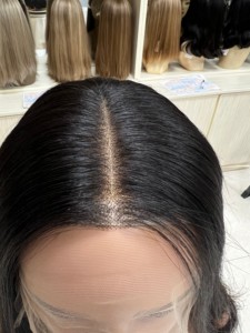 Perruques chinoises en gros à ondulations longues sans colle, pré-épilées, en cheveux humains vierges bruts HD transparents pour perruques Lace Front, petites/grandes tailles - Product Image 6